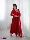 KF 102 Kalaai Georgette Embroidery Kurti With Bottom Dupatta 